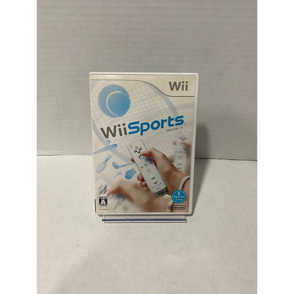 Nintendo Wii Sports Video Game NTSC-J Japan Import White Case Excellent